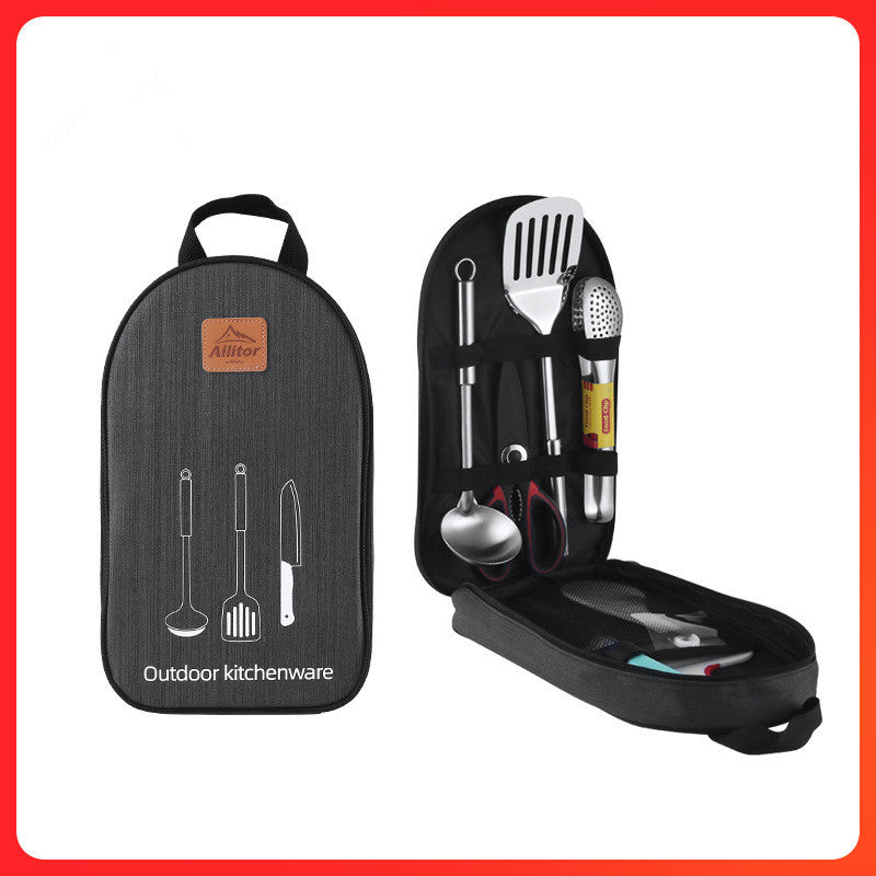 Bolsa de Almacenamiento para Picnic al Aire Libre con Set de Cocina para BBQ