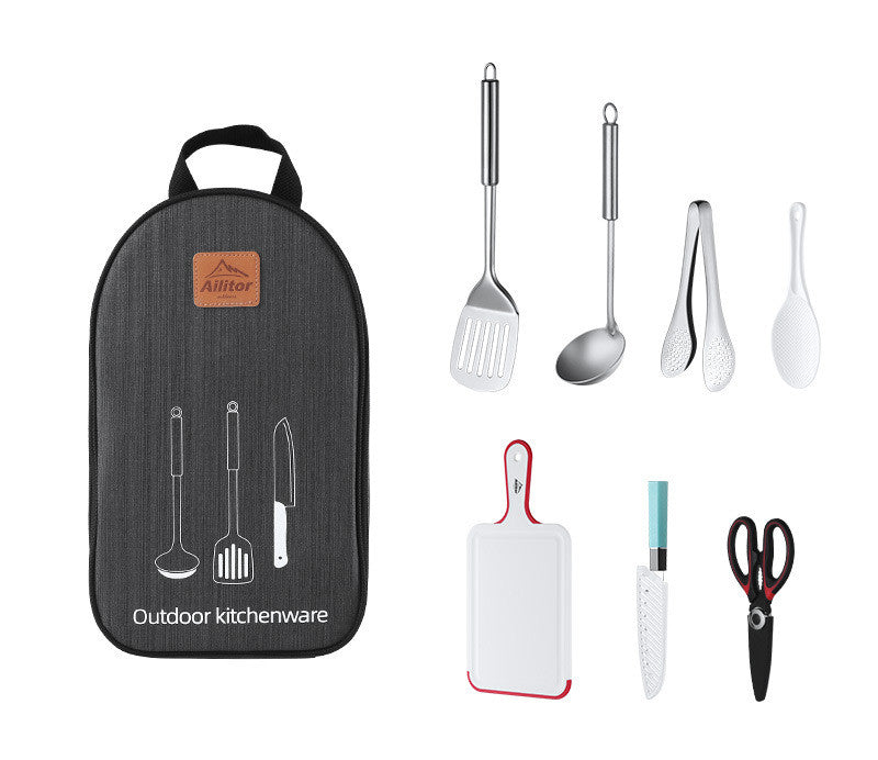 Bolsa de Almacenamiento para Picnic al Aire Libre con Set de Cocina para BBQ